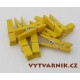 Kolíčky žluté 35 mm - 10 ks