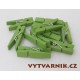 Kolíčky zelené 35 mm - 10 ks