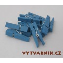 Kolíčky modré 35 mm - 10 ks