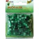 Mozaiková sklíčka - zelený mix 5x5 mm