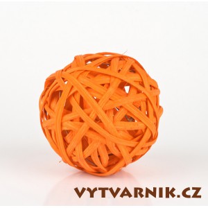 Lata ball 4 cm  - oranžová