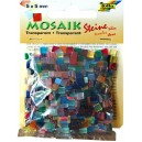 Mozaiková sklíčka transparentní - mix barev 5x5 mm
