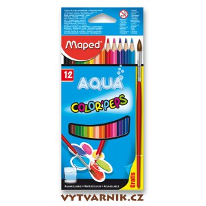 Pastelky Maped Color'Peps Aqua - 12 kusů