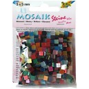 Mozaiková sklíčka lesklá - mix barev 5x5 mm