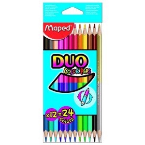 Pastelky Maped Color'Peps Duo 12 kusů (24 barev)