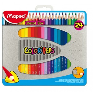 Pastelky Maped Color'Peps Metal Box 24 kusů